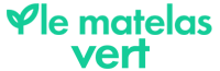 Logo marque matelas vert